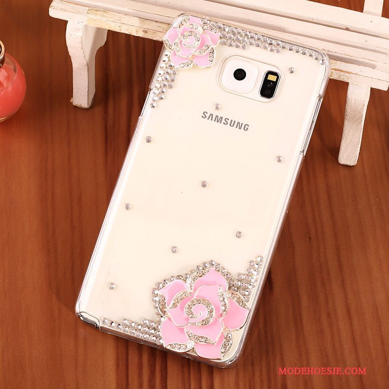 Hoesje Samsung Galaxy Note 5 Strass Hard Goud, Hoes Samsung Galaxy Note 5 Bescherming Telefoon