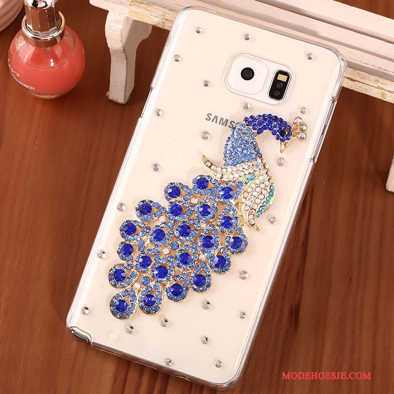 Hoesje Samsung Galaxy Note 5 Strass Hard Goud, Hoes Samsung Galaxy Note 5 Bescherming Telefoon