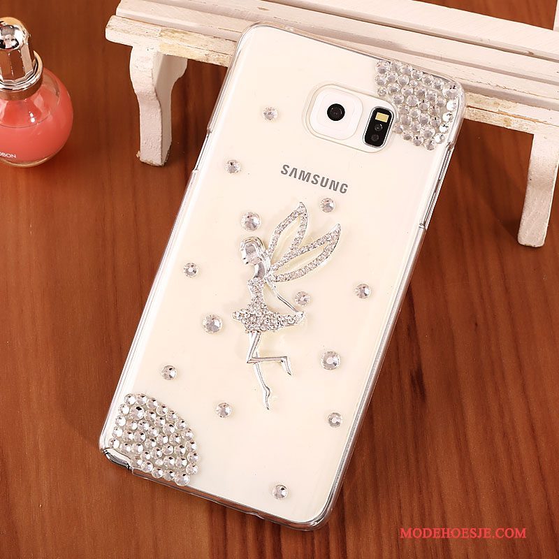 Hoesje Samsung Galaxy Note 5 Strass Hard Goud, Hoes Samsung Galaxy Note 5 Bescherming Telefoon