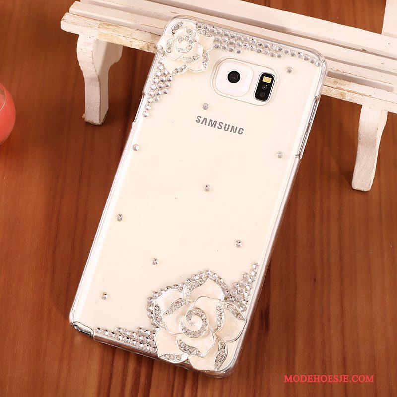 Hoesje Samsung Galaxy Note 5 Strass Hard Goud, Hoes Samsung Galaxy Note 5 Bescherming Telefoon