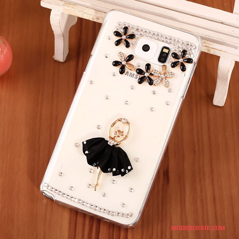 Hoesje Samsung Galaxy Note 5 Strass Hard Goud, Hoes Samsung Galaxy Note 5 Bescherming Telefoon