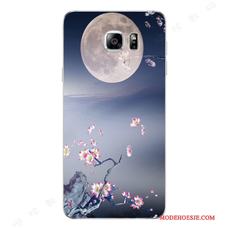 Hoesje Samsung Galaxy Note 5 Zacht Anti-fall Chinese Stijl, Hoes Samsung Galaxy Note 5 Siliconen Persoonlijktelefoon