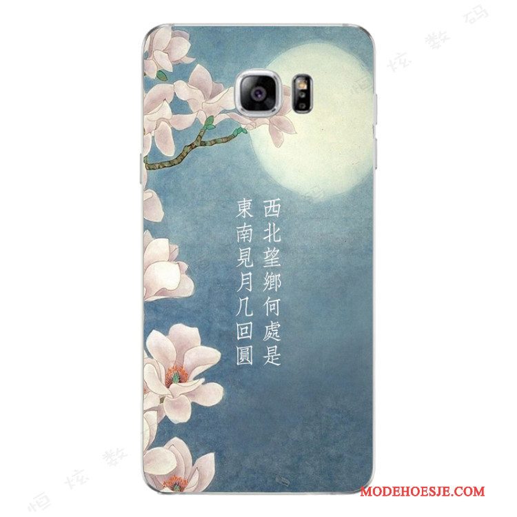 Hoesje Samsung Galaxy Note 5 Zacht Anti-fall Chinese Stijl, Hoes Samsung Galaxy Note 5 Siliconen Persoonlijktelefoon