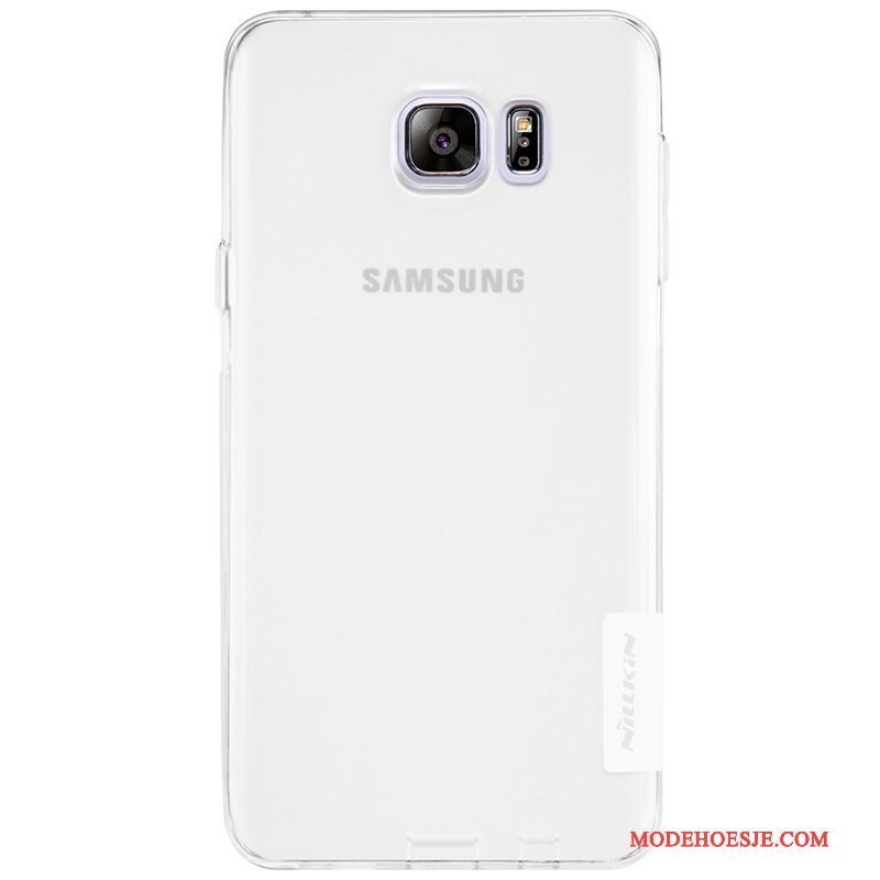 Hoesje Samsung Galaxy Note 5 Zacht Doorzichtig Blauw, Hoes Samsung Galaxy Note 5 Bescherming Goud