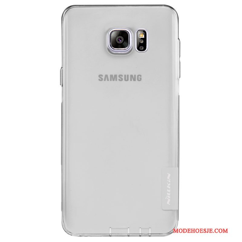 Hoesje Samsung Galaxy Note 5 Zacht Doorzichtig Blauw, Hoes Samsung Galaxy Note 5 Bescherming Goud