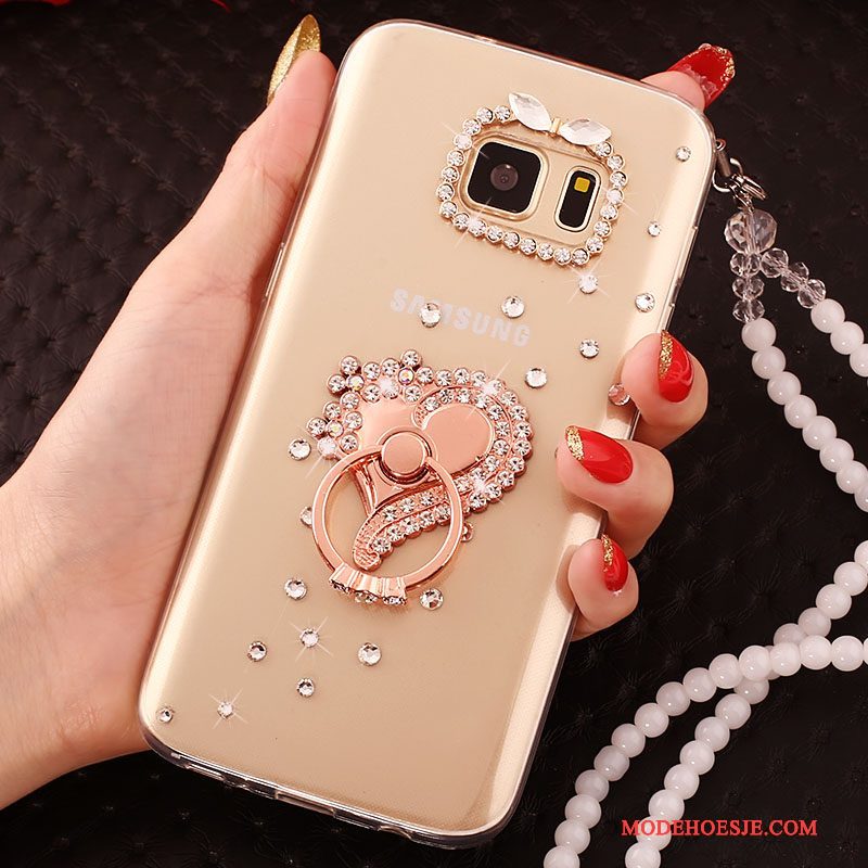 Hoesje Samsung Galaxy Note 5 Zacht Hanger Ring, Hoes Samsung Galaxy Note 5 Siliconen Rozetelefoon