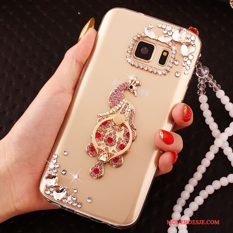 Hoesje Samsung Galaxy Note 5 Zacht Hanger Ring, Hoes Samsung Galaxy Note 5 Siliconen Rozetelefoon