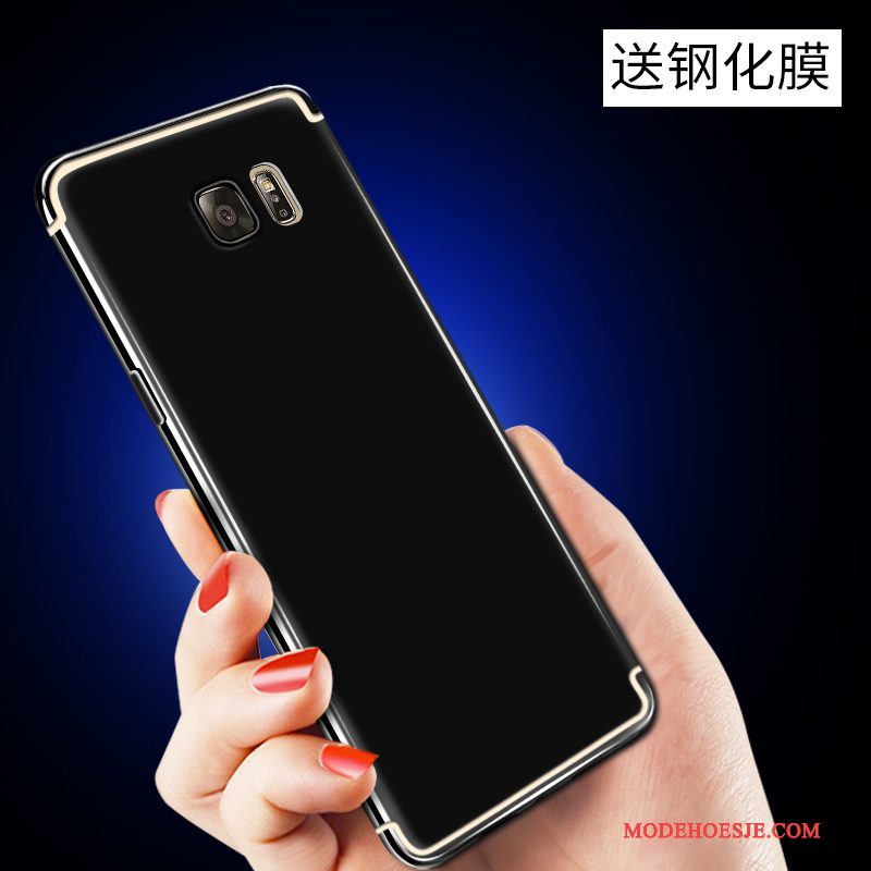Hoesje Samsung Galaxy Note 5 Zacht Ring Roze, Hoes Samsung Galaxy Note 5 Bescherming Telefoon