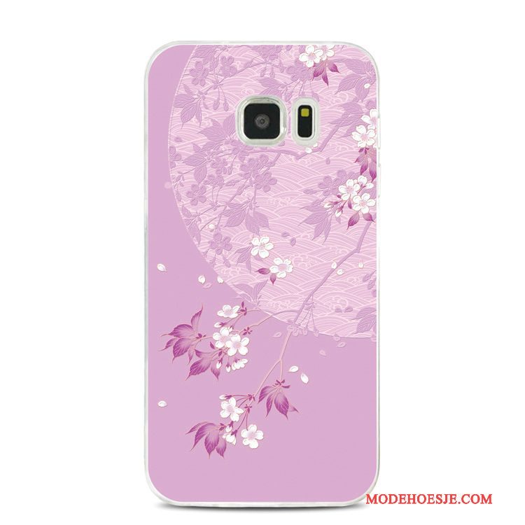 Hoesje Samsung Galaxy Note 5 Zacht Telefoon Donkerblauw, Hoes Samsung Galaxy Note 5 Reliëf