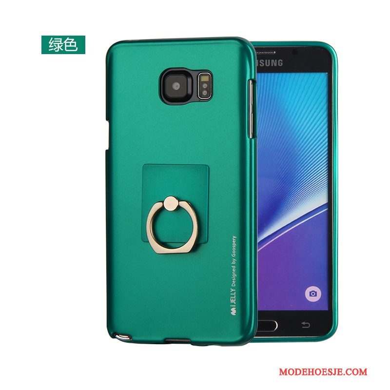 Hoesje Samsung Galaxy Note 5 Zacht Telefoon Groen, Hoes Samsung Galaxy Note 5 Zakken Dun Anti-fall