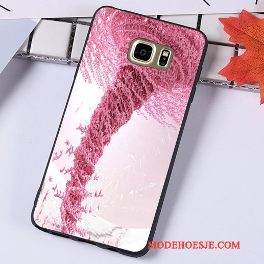 Hoesje Samsung Galaxy Note 5 Zakken Anti-fall Persoonlijk, Hoes Samsung Galaxy Note 5 Spotprent Telefoon Zwart