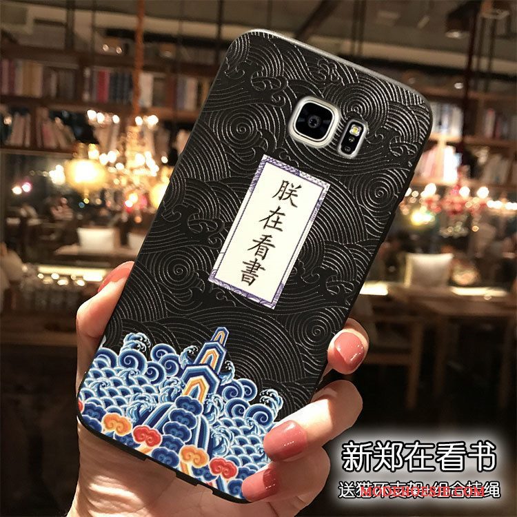 Hoesje Samsung Galaxy Note 5 Zakken Geel Anti-fall, Hoes Samsung Galaxy Note 5 Siliconen Hanger Chinese Stijl