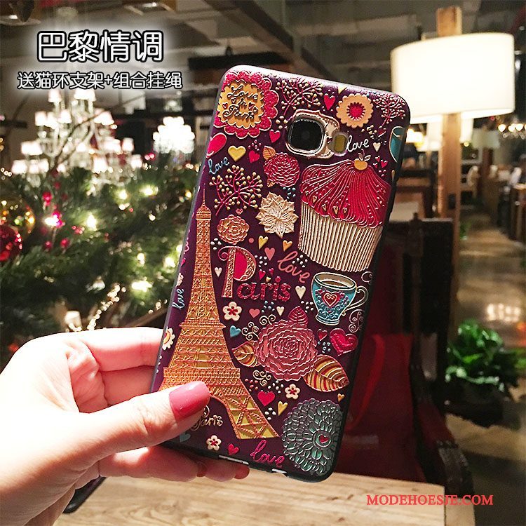 Hoesje Samsung Galaxy Note 5 Zakken Ring Anti-fall, Hoes Samsung Galaxy Note 5 Bescherming Telefoon Hanger