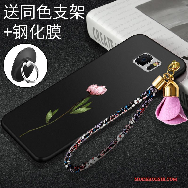 Hoesje Samsung Galaxy Note 5 Zakken Rood Dun, Hoes Samsung Galaxy Note 5 Bescherming Schrobbentelefoon