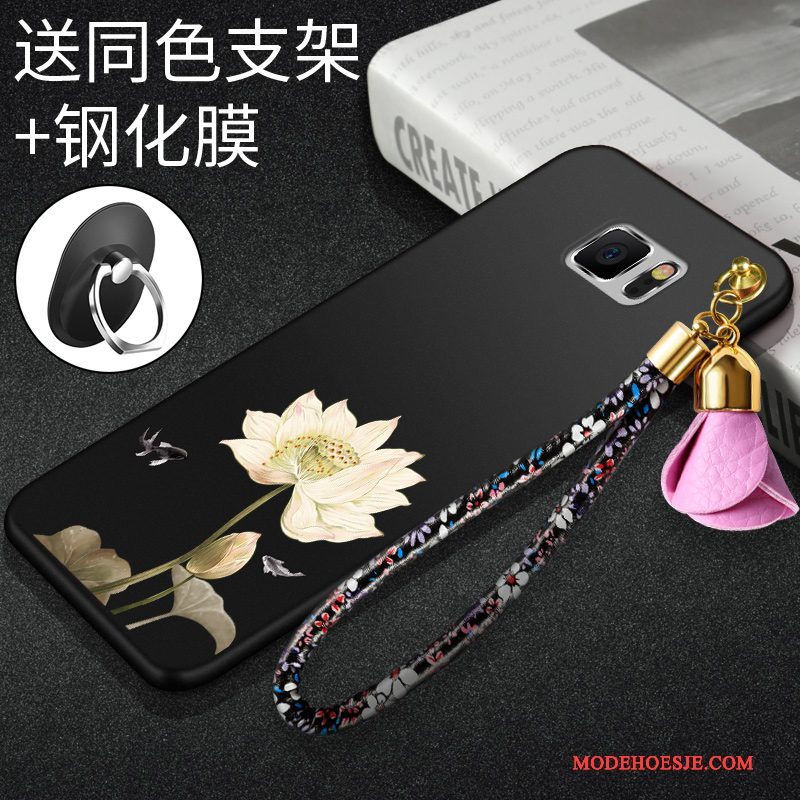 Hoesje Samsung Galaxy Note 5 Zakken Rood Dun, Hoes Samsung Galaxy Note 5 Bescherming Schrobbentelefoon