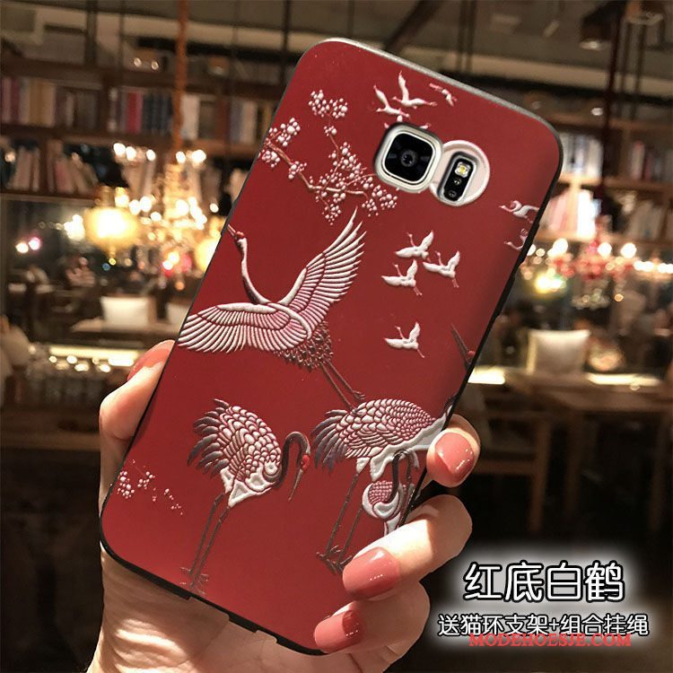 Hoesje Samsung Galaxy Note 5 Zakken Rood Hanger, Hoes Samsung Galaxy Note 5 Spotprent Telefoon