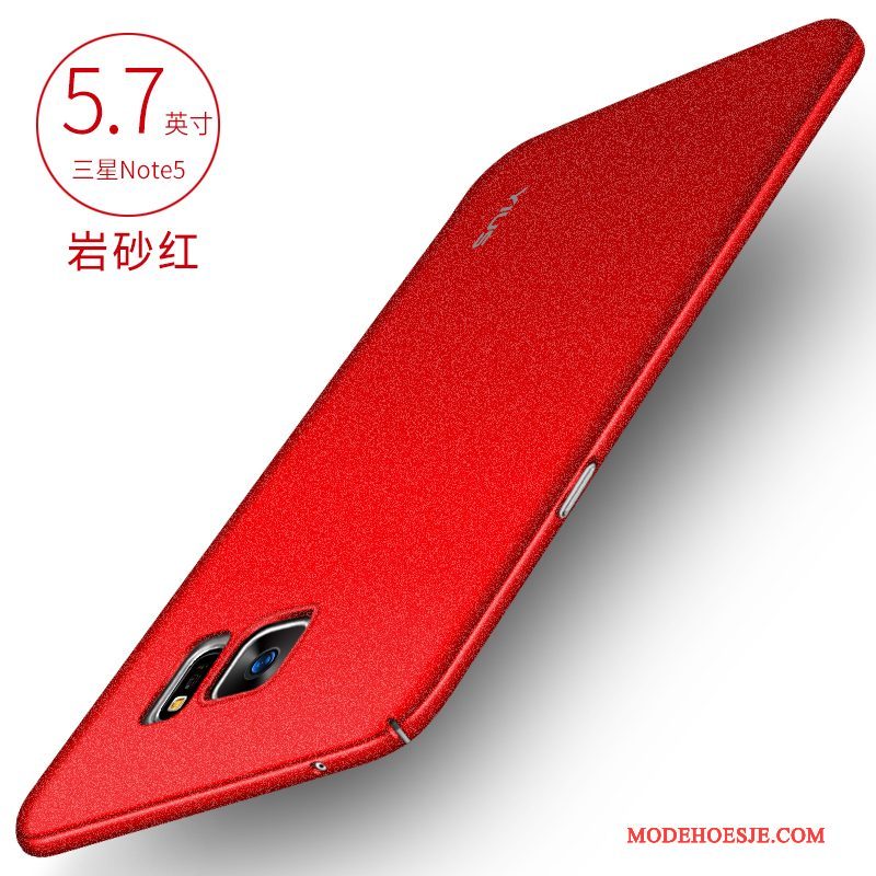 Hoesje Samsung Galaxy Note 5 Zakken Rood Zwart, Hoes Samsung Galaxy Note 5 Siliconen Hard Anti-fall