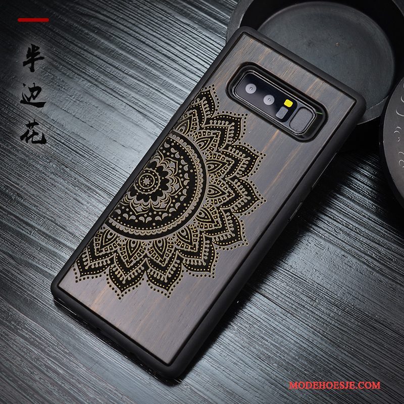 Hoesje Samsung Galaxy Note 8 Bescherming Anti-fall Zwart, Hoes Samsung Galaxy Note 8 Zakken Chinese Stijltelefoon