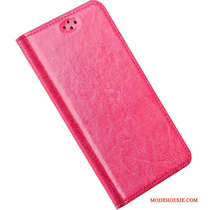 Hoesje Samsung Galaxy Note 8 Bescherming Anti-falltelefoon, Hoes Samsung Galaxy Note 8 Leer Rood