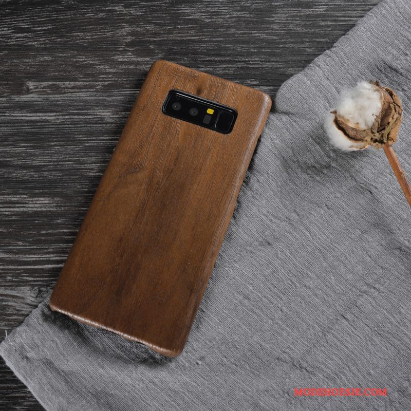 Hoesje Samsung Galaxy Note 8 Bescherming Hout Massief Hout, Hoes Samsung Galaxy Note 8 Telefoon