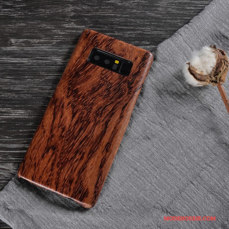 Hoesje Samsung Galaxy Note 8 Bescherming Hout Massief Hout, Hoes Samsung Galaxy Note 8 Telefoon