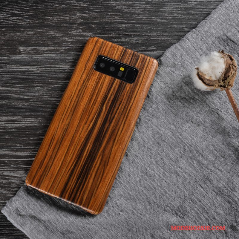 Hoesje Samsung Galaxy Note 8 Bescherming Hout Massief Hout, Hoes Samsung Galaxy Note 8 Telefoon