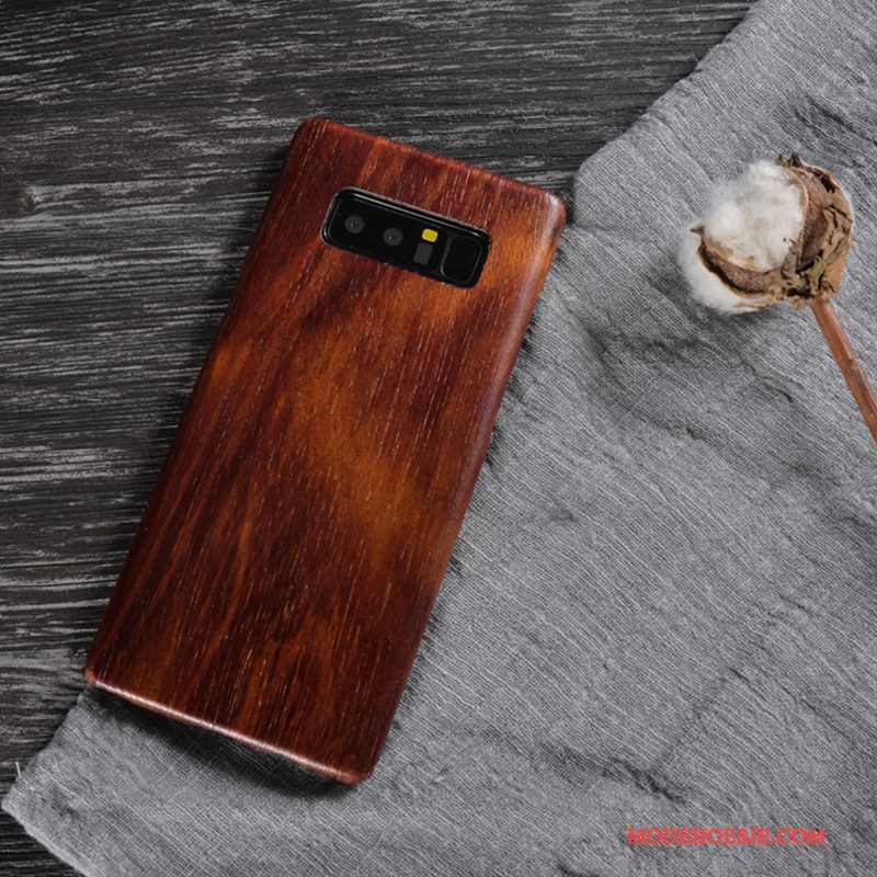 Hoesje Samsung Galaxy Note 8 Bescherming Hout Massief Hout, Hoes Samsung Galaxy Note 8 Telefoon