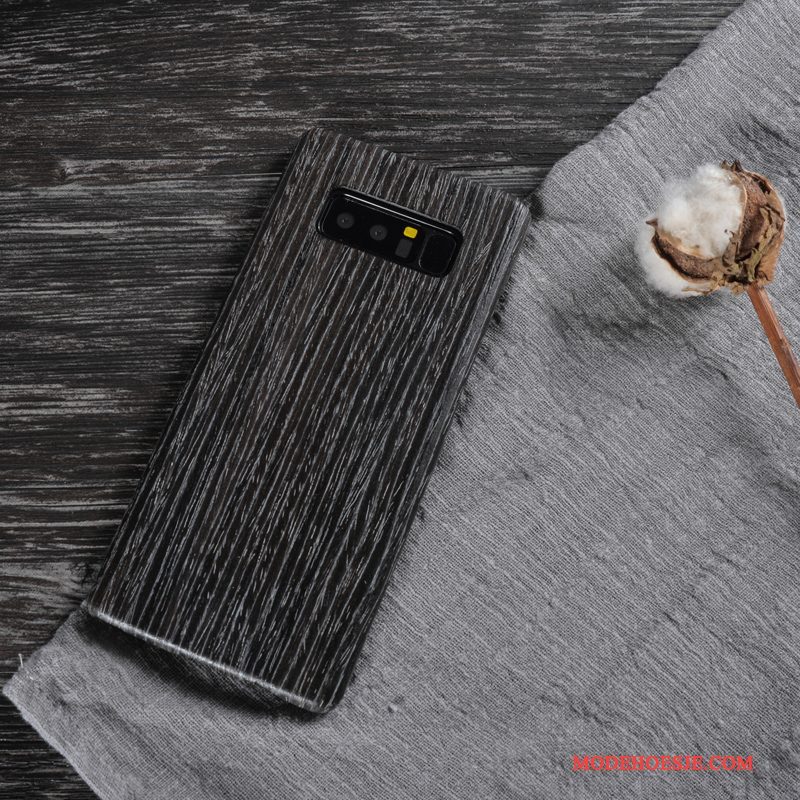 Hoesje Samsung Galaxy Note 8 Bescherming Hout Massief Hout, Hoes Samsung Galaxy Note 8 Telefoon