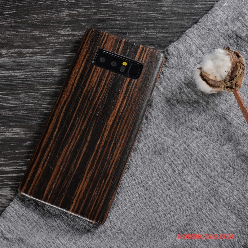 Hoesje Samsung Galaxy Note 8 Bescherming Hout Massief Hout, Hoes Samsung Galaxy Note 8 Telefoon