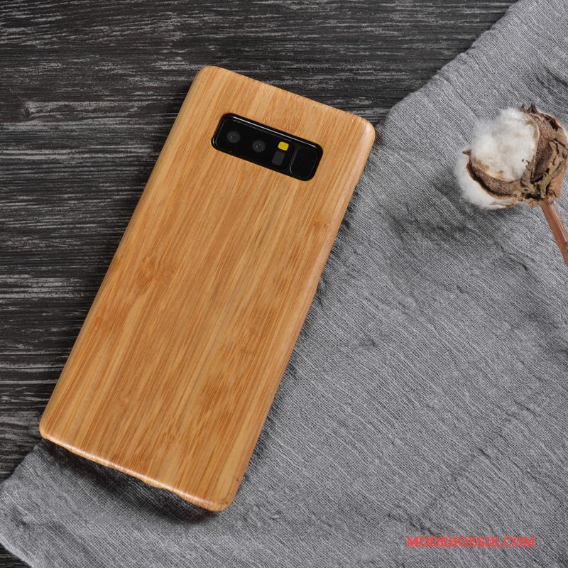 Hoesje Samsung Galaxy Note 8 Bescherming Hout Massief Hout, Hoes Samsung Galaxy Note 8 Telefoon