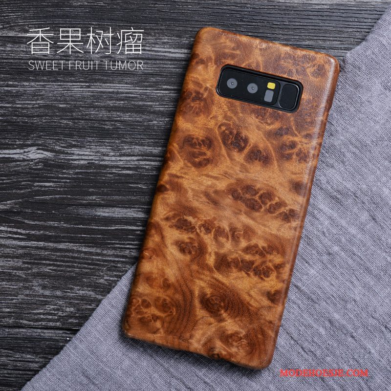 Hoesje Samsung Galaxy Note 8 Bescherming Hout Massief Hout, Hoes Samsung Galaxy Note 8 Telefoon