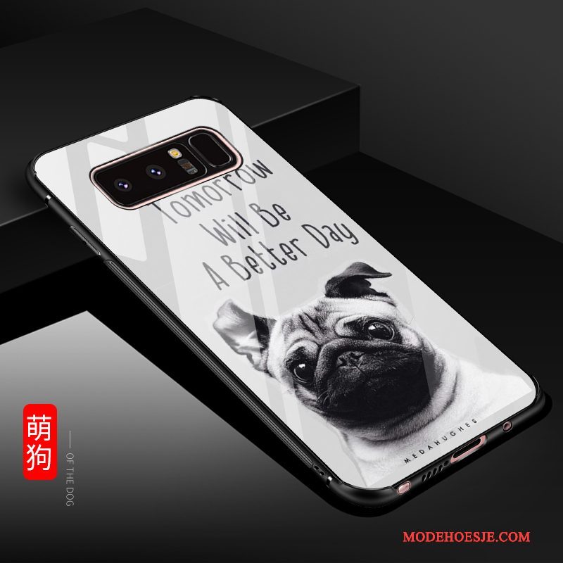 Hoesje Samsung Galaxy Note 8 Bescherming Nieuwtelefoon, Hoes Samsung Galaxy Note 8 Hard Gehard Glas