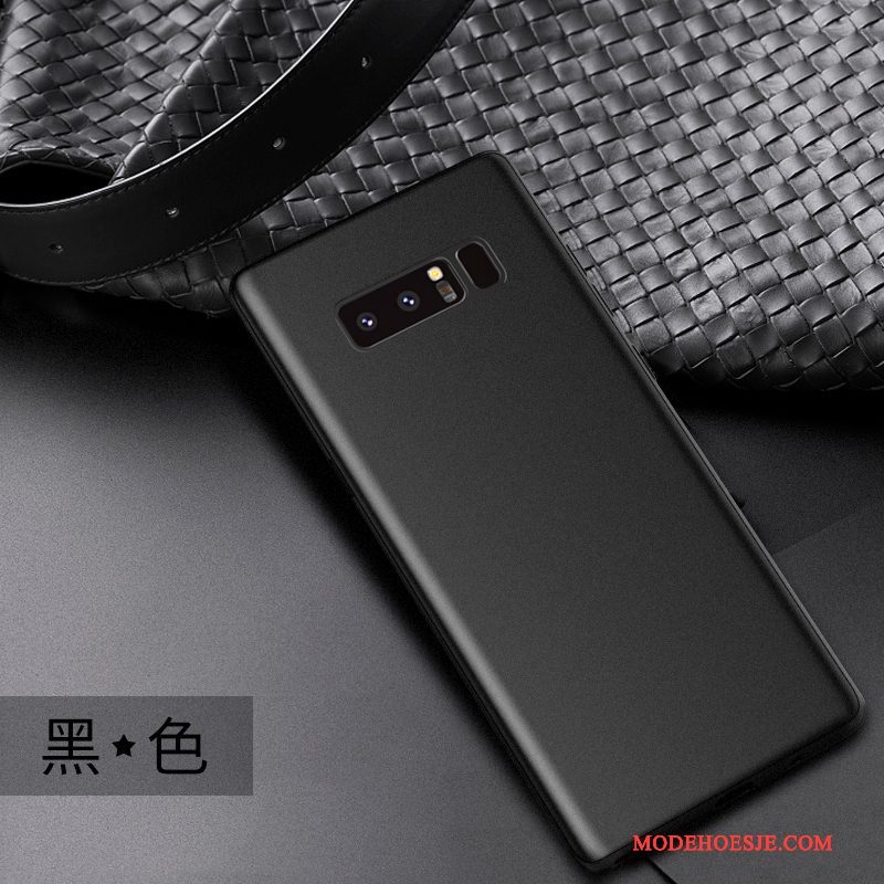 Hoesje Samsung Galaxy Note 8 Bescherming Patroontelefoon, Hoes Samsung Galaxy Note 8 Zacht Rood Schrobben