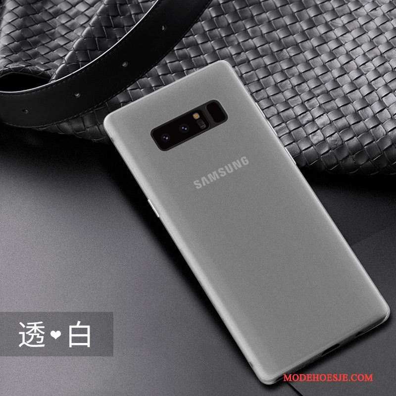 Hoesje Samsung Galaxy Note 8 Bescherming Patroontelefoon, Hoes Samsung Galaxy Note 8 Zacht Rood Schrobben