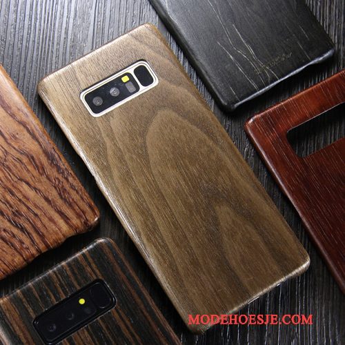 Hoesje Samsung Galaxy Note 8 Hout Hout Trendy Merk, Hoes Samsung Galaxy Note 8 Bescherming Telefoon Dun