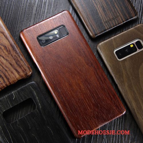 Hoesje Samsung Galaxy Note 8 Hout Hout Trendy Merk, Hoes Samsung Galaxy Note 8 Bescherming Telefoon Dun