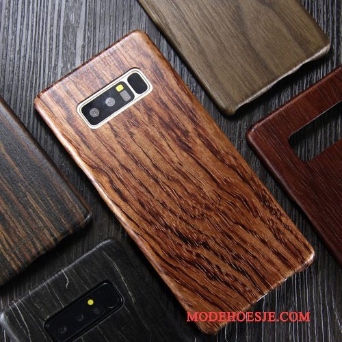 Hoesje Samsung Galaxy Note 8 Hout Hout Trendy Merk, Hoes Samsung Galaxy Note 8 Bescherming Telefoon Dun