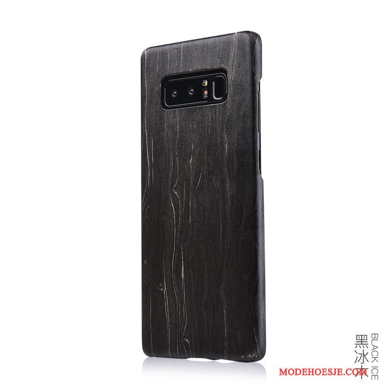 Hoesje Samsung Galaxy Note 8 Hout Massief Houttelefoon, Hoes Samsung Galaxy Note 8 Dun