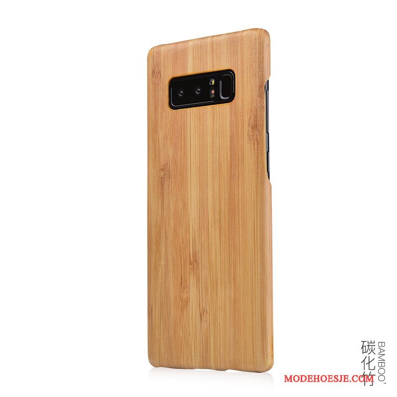 Hoesje Samsung Galaxy Note 8 Hout Massief Houttelefoon, Hoes Samsung Galaxy Note 8 Dun