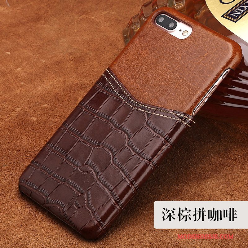 Hoesje Samsung Galaxy Note 8 Leer Telefoon Persoonlijk, Hoes Samsung Galaxy Note 8 Bescherming Krokodillenleer Trendy Merk