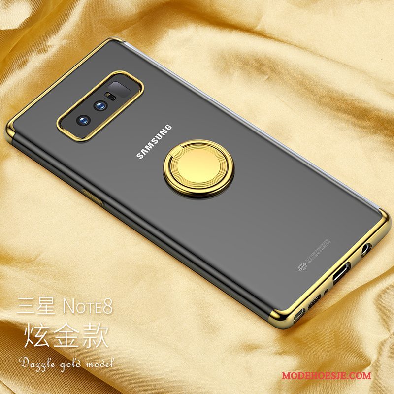 Hoesje Samsung Galaxy Note 8 Ondersteuning Zilver Nieuw, Hoes Samsung Galaxy Note 8 Zakken Goud Anti-fall