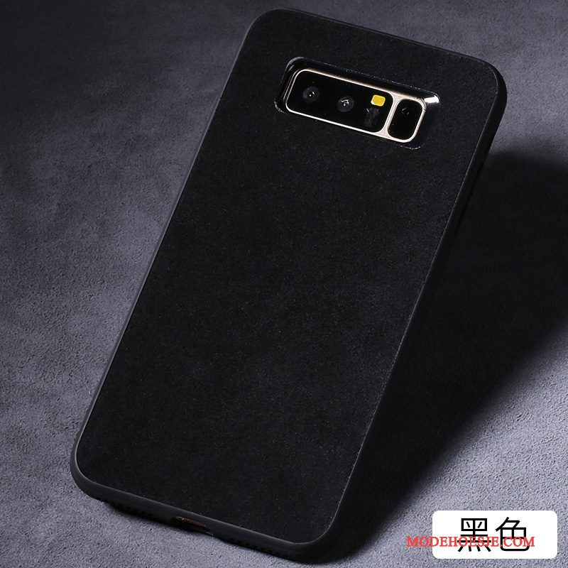 Hoesje Samsung Galaxy Note 8 Scheppend Anti-fall Grijs, Hoes Samsung Galaxy Note 8 Zakken Diepe Kleur Trendy Merk