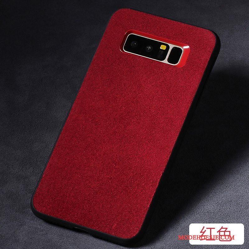 Hoesje Samsung Galaxy Note 8 Scheppend Anti-fall Grijs, Hoes Samsung Galaxy Note 8 Zakken Diepe Kleur Trendy Merk