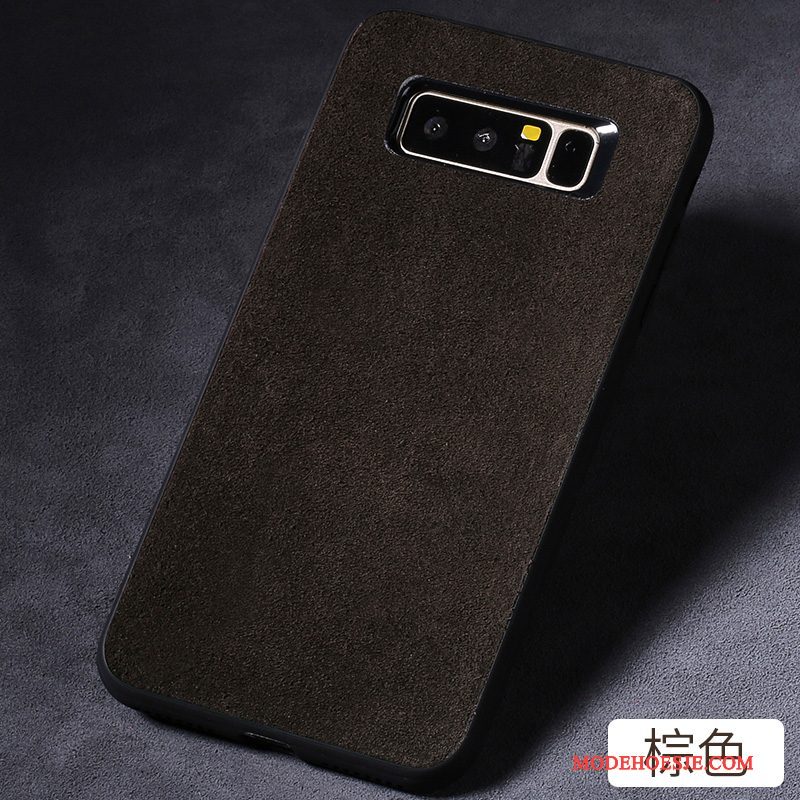 Hoesje Samsung Galaxy Note 8 Scheppend Anti-fall Grijs, Hoes Samsung Galaxy Note 8 Zakken Diepe Kleur Trendy Merk