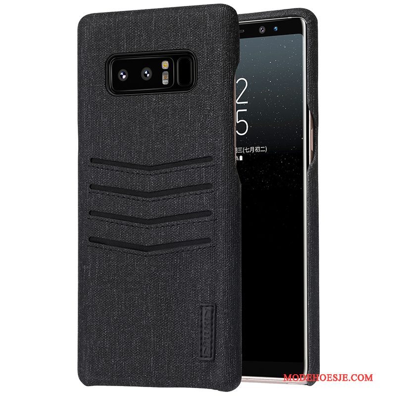 Hoesje Samsung Galaxy Note 8 Scheppend Anti-falltelefoon, Hoes Samsung Galaxy Note 8 Bescherming Zwart Kaart