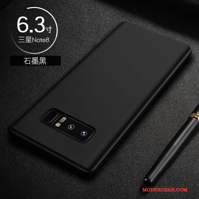 Hoesje Samsung Galaxy Note 8 Scheppend Dun Rood, Hoes Samsung Galaxy Note 8 Zakken Telefoon Nieuw