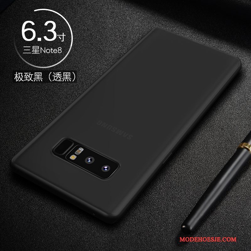 Hoesje Samsung Galaxy Note 8 Scheppend Dun Rood, Hoes Samsung Galaxy Note 8 Zakken Telefoon Nieuw