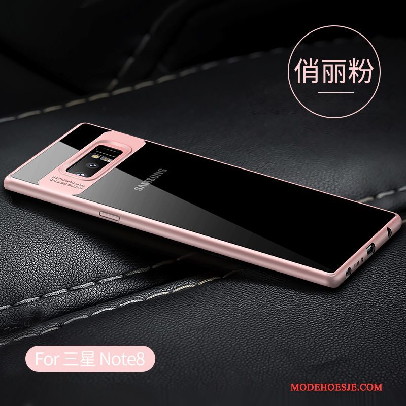 Hoesje Samsung Galaxy Note 8 Scheppend Persoonlijk Anti-fall, Hoes Samsung Galaxy Note 8 Bescherming Doorzichtig Zwart