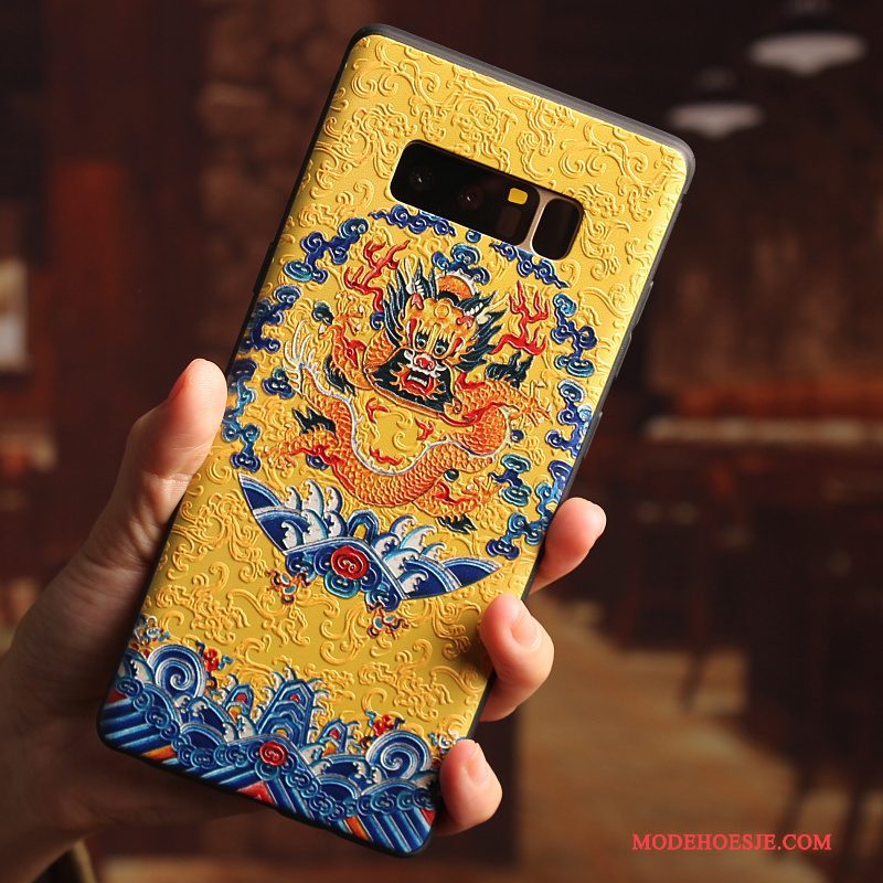 Hoesje Samsung Galaxy Note 8 Siliconen Anti-fall Paleis, Hoes Samsung Galaxy Note 8 Zakken Persoonlijktelefoon