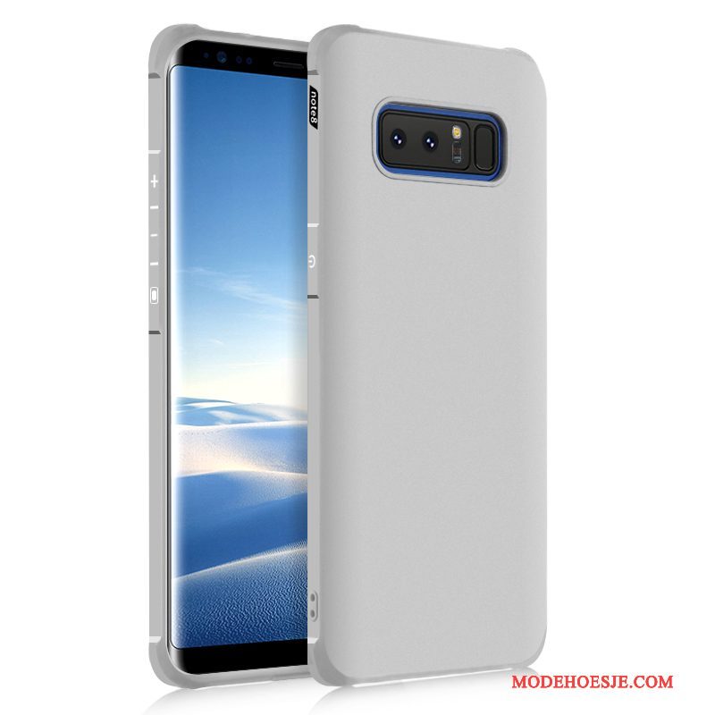 Hoesje Samsung Galaxy Note 8 Siliconen Telefoon Zwart, Hoes Samsung Galaxy Note 8 Zacht Anti-fall Trend